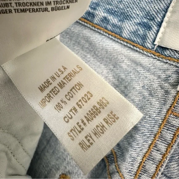 Agolde Riley High Rise Straight Crop - Picture 10 of 10